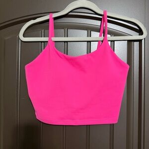 Pink Lily Neon Pink Cropped Tank Top